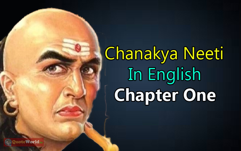 Chanakya Neeti In English - Chapter One