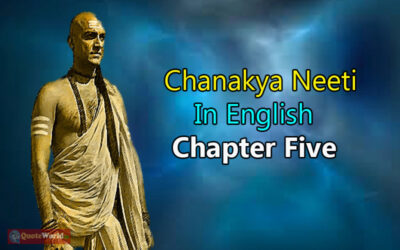 Chanakya Neeti In English - Chapter Five